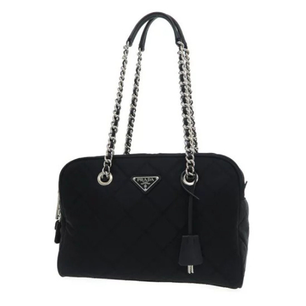 Prada Quilted Chain Boston Bag